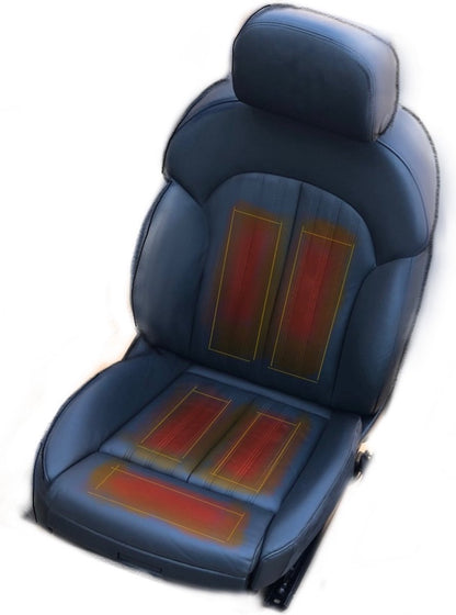 MGM-Trading - Carbon Stoelverwarming 12V - Universeel voor Sportstoelen